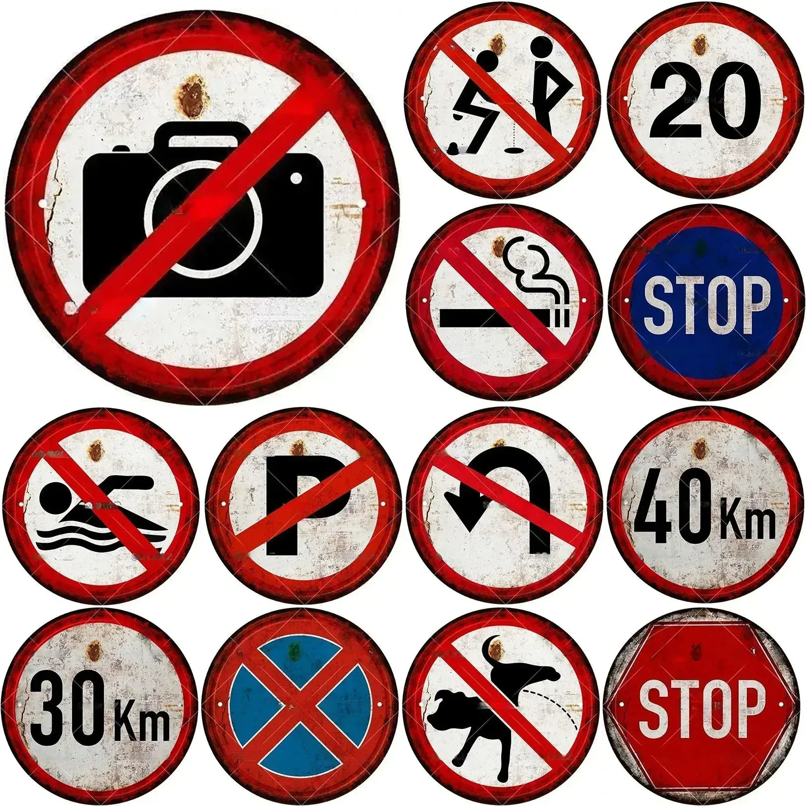 Yard Sign Blank - Letreros de Metal Vintage para hombre,