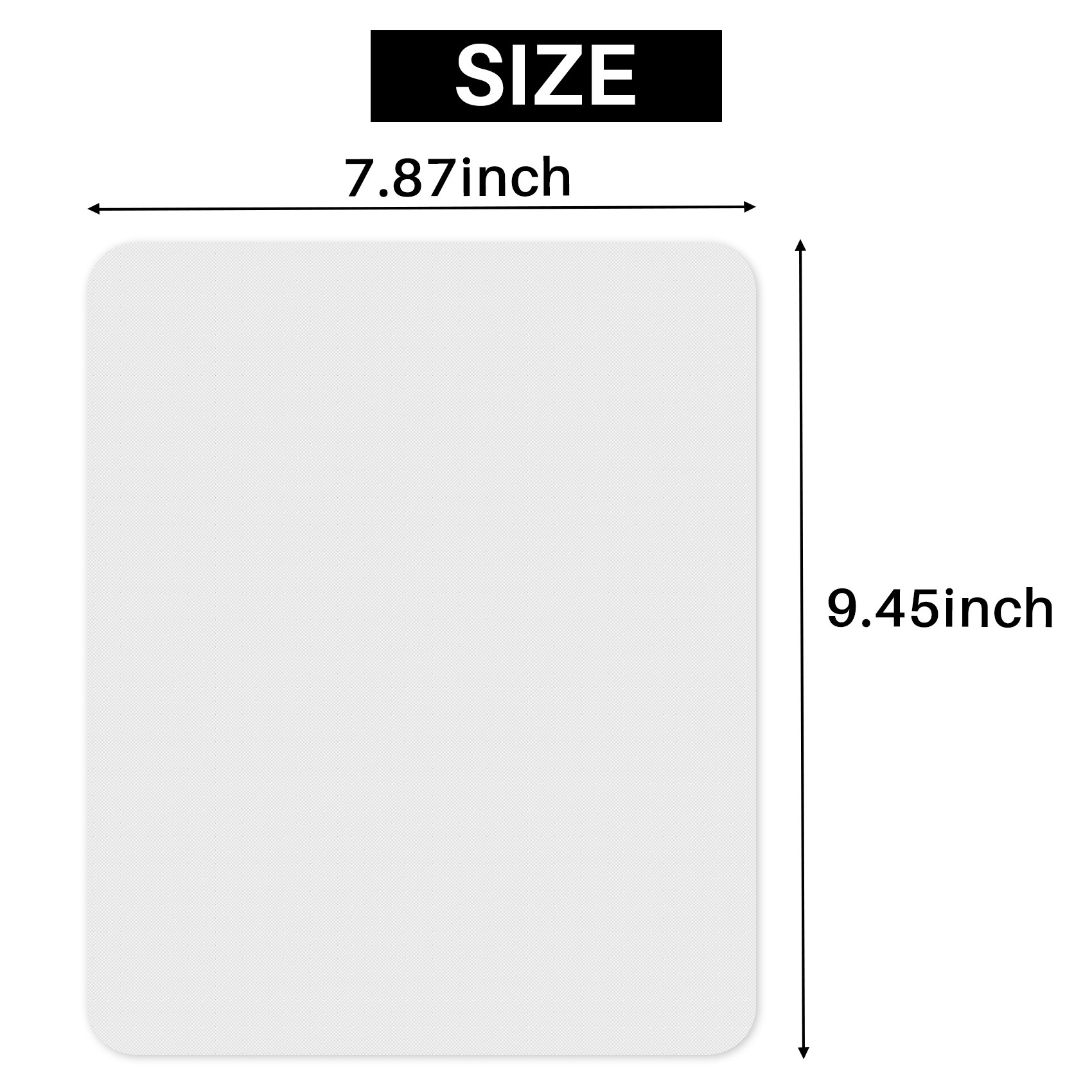 Mouse Pad Blank Sublimation - Alfombrilla de ratón en blanco para