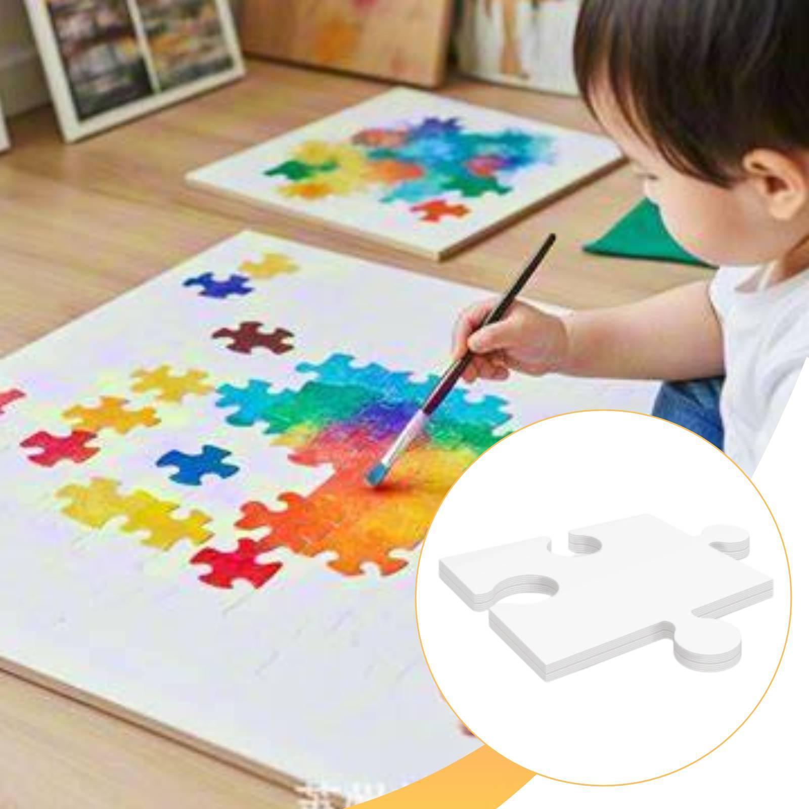 24 Rompecabezas de Cartón Blan - Puzzle Blank White reseña y precio