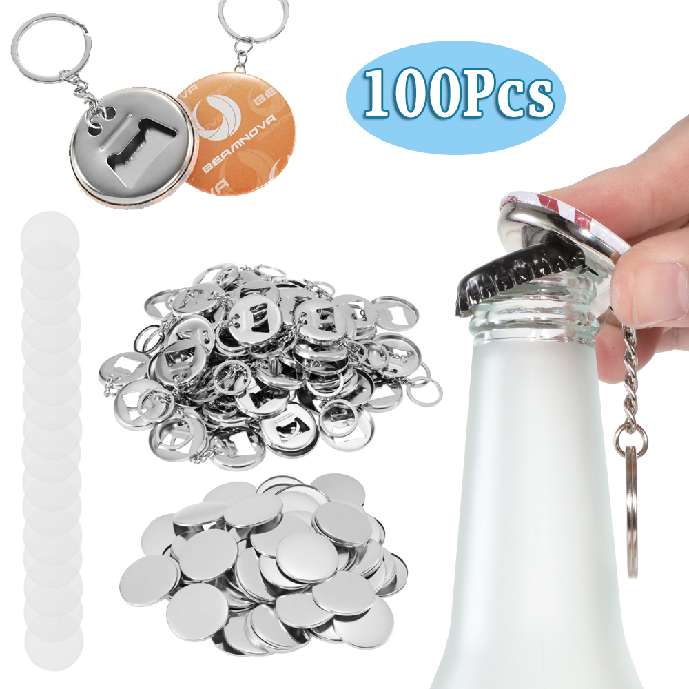 100 Uds. Abridor de botellas d - Button Badge Blank reseña y precio