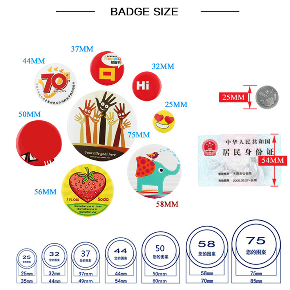 Piezas de plástico en blanco p - Button Badge Blank reseña y precio